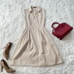 FOXEY NEW YORK☆チェックワンピース☆M/38