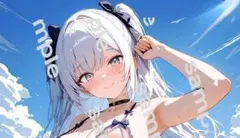 a4ポスター　AIイラスト 美女 水着ギャル　アニメ　アート　 AI お姉さん