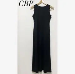 夏物セール★CBP ノースリーブワンピース バックオープン　ブラック 黒 ニット