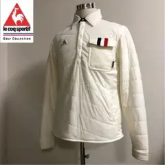 ルコックゴルフ◆中綿 プルオーバー ウェア ホワイト Lサイズ