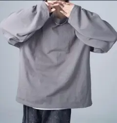 【ADRER】アドラー エクストラクオリティワイドスリーブ ロングTシャツ XS