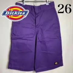Dickies　ハーフパンツ　26インチ　ディッキーズ　ルーズフィット　パープル