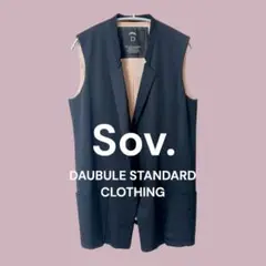 Sov. ダブルスタンダード クロージング 黒 フォ−マルベスト ジレ
