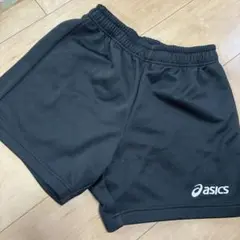 asics 黒 バレー★短パン★