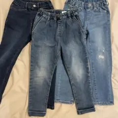 キッズ デニム　ジーンズ 3着セット　110
