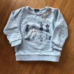 BeBe 水色 トレーナー 90サイズ