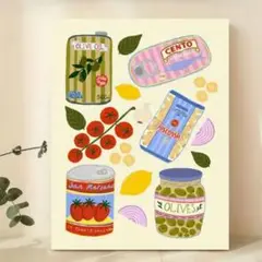 ミッドセンチュリー　アート　ポスター　北欧　カフェ　レシピ　インテリア　A3