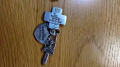 シルバー 十字架型チャーム ネックレス