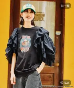 新品、未使用　STRANGER THINGSラッフルスリーブTシャツニコアンド