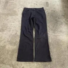 00s black flare denim ベルボトム グランジ y2k平成