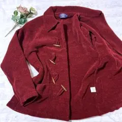 INSTRUCT BASIC ダッフルコート　レディース　Lサイズ　レッド　赤