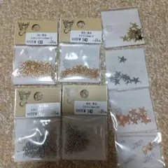 セール中　丸カン　Cカン　星　チャーム　ハンドメイド　パーツ　ビーズ