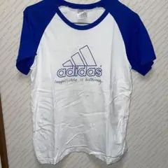 adidas （アディダス）　150cm？　メンズ　白×青