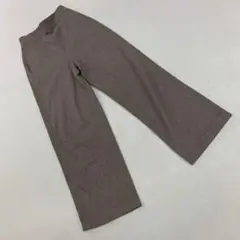 UNIQLO ワイドパンツ グレー 無地 コットンブレンド XSサイズ 人気