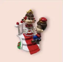 廃盤　不二家ぺこちゃんぽこちゃん復刻版ウエディング置物　レア商品