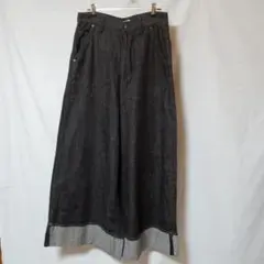 美品 36 JOURNAL STANDARD ロールアップデニム ワイドパンツ