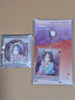 ウマ娘 東京 メガイルミ 缶バッジ アクリルキーホルダー ホッコータルマエ 2種
