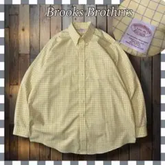 美品 ブルックスブラザーズ ノンアイロン チェック BDシャツ XL