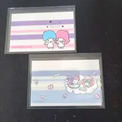 ❤️２枚セット　キキララ　クロミ　マイメロディ　マイナカードクリアケース