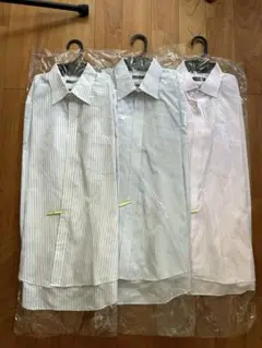 3枚セット Mサイズ 長袖　ワイシャツ 白 青 ピンク