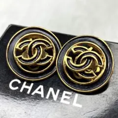 CHANEL シャネル ロゴ イヤリング 箱付き
