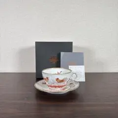 【未使用】リチャードジノリ ヴェッキオ レッドコックカップ＆ソーサー 1客