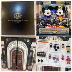 【会員限定】ディズニー クラブ 33 40周年限定 ミッキー＆ミニー ぬいぐるみ 限定品未使用】クラブ33 ディズニー 40周年記念 ぬいぐるみ