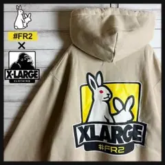 【最高デザイン】FR2 XLARGE 限定コラボ 希少 パーカー バックプリント