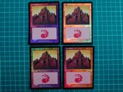 【Foil】(343)山/Mountain[MMQ] 土地（英）×4枚