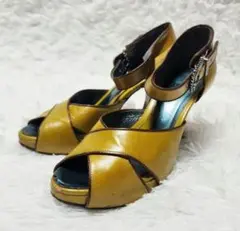 「希少」アナスイ ANNA SUI ヒール サンダル 猫足