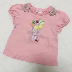 メゾピアノ　パフェ　バフスリーブTシャツ