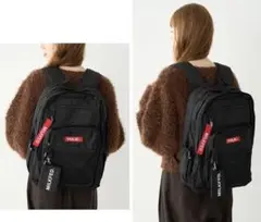 ミルクフェド W ZIP BACKPACK MILKFED リュック 黒