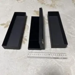 黒の収納ボックス 3個セット　ネックレスケース