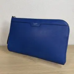 ペッレモルビダ クラッチバッグ ブルー