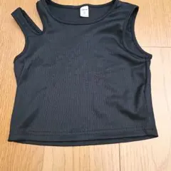 SHEIN ブラック ノースリーブタンクトップ