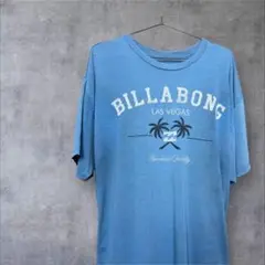 【BILLABONG 】ラスベガス Tシャツ青 ブルー XL 古着　海外