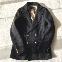 《美品》deuxieme classeブラックツイードテーラード