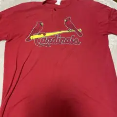 Majestic カージナルスヘンリーネックTシャツ Lサイズ 赤
