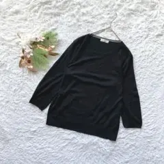 【難あり】 ジェーンモア (L) 長袖カットソー シンプル 毛100% 着回し