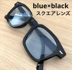 【次回入荷未定】ブルー＊カラーサングラス＊UV＊スクエア＊メンズ＊ファッション