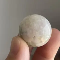 グリーン桜瑪瑙 ミニスフィア 天然石 置物