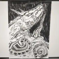 手描きアクリル画　B5サイズ一点もの