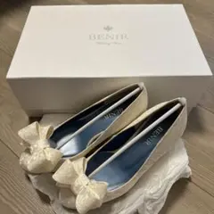 BENIR 新婦用ウェディングシューズ22.5cm（使用回数:1回）