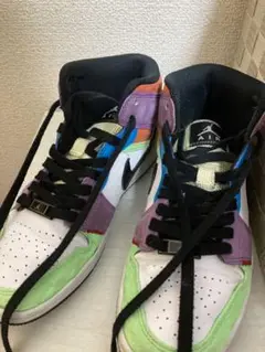 NIKE WMNS AIR JORDAN1MID Multicolor 23cm