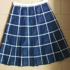 プリーツスカート ネイビー