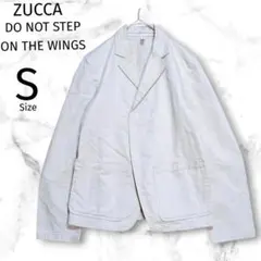 【ズッカ 】ZUCCA テーラードジャケット S アイボリー系 裏地無し