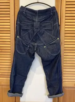mercibeaucoup， 後ろ リボン デニム サルエル パンツ