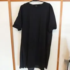 ブラック 半袖 チュニック 4L