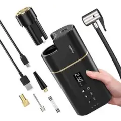 エアコンプレッサー 空気入れ 6000mAH USB充電式