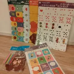 モスバーガー　トラベリンモスのおしたくマグネット　ぬりえ　おもちゃ　5セット